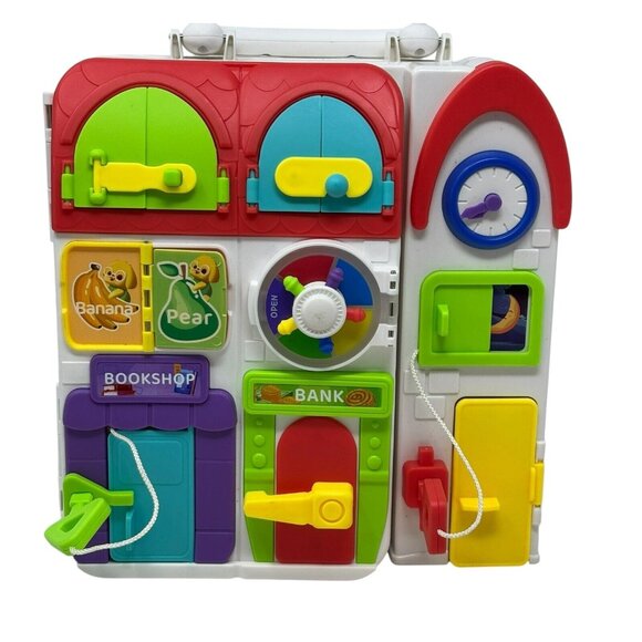 Musical Montessori Busy Board Bilingual Toddler Early Education Portable - Picture 1 of 6